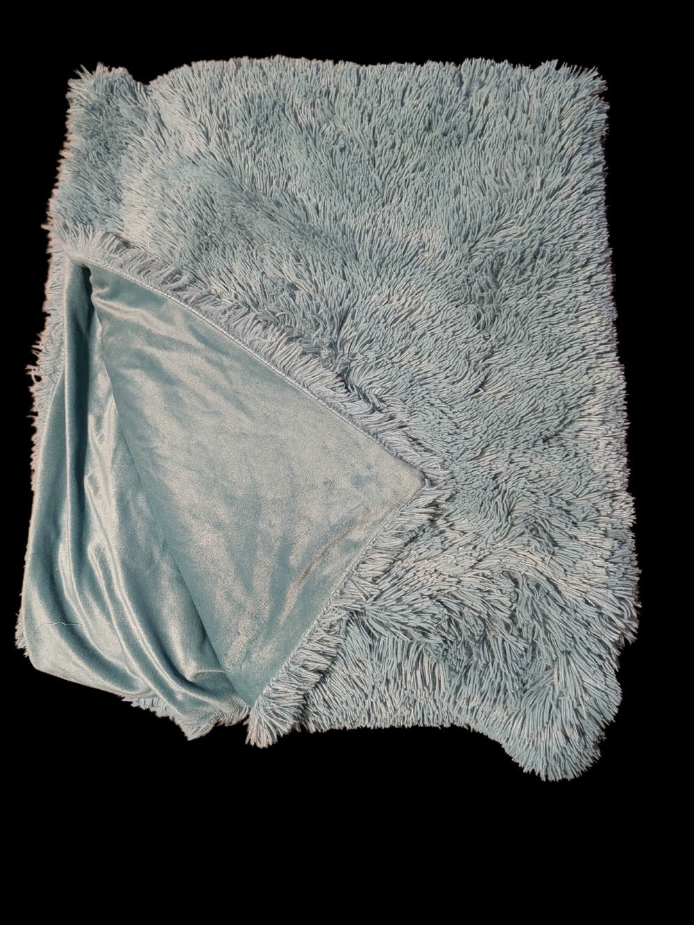 Soft Plush Light Blue Faux Fur Throw Blanket - Cozy Home Bedding